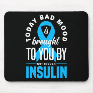 Fun Type One Diabetes T1D Warrior Fun Diabetes  Mouse Pad