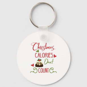 Fun Typography Christmas Key Ring