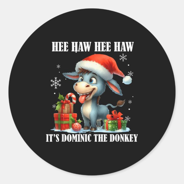 Fun Ugly Christmas Traditions Celebration Funny Ch Classic Round Sticker (Front)