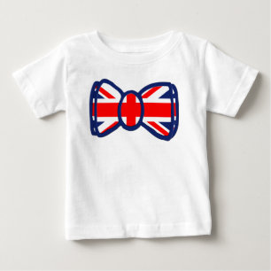 Fun Union Jack Bow Tie Art Gifts Baby T-Shirt