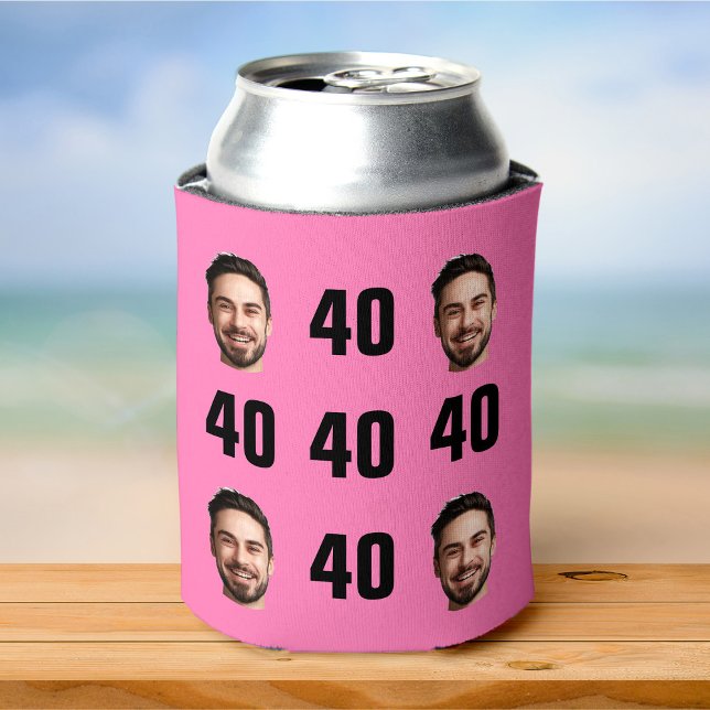 Fun Unique 40th Birthday Photo Cool Retro Can Cool Cooler (Creator Uploaded)