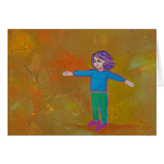 Fun unique art modern abstract colourful woman