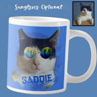 Fun Unique Pets Dog and Cat Sunglasses Photo Blue