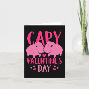 Fun Valentine Couple Capy Valentine's Day Capybara Card