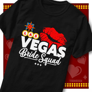 Fun Vegas Bride Squad Cute Bachelorette Party T-Shirt