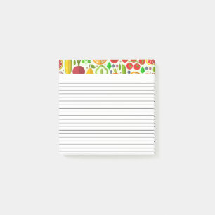 Fun Vegetables Grocery Shopping List Post-it Notes