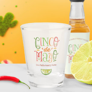 Fun Vibrant Cinco de Mayo Fiesta Shot Glass