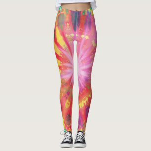 Fun Vibrant Colourful Tie-Dye #1 Leggings