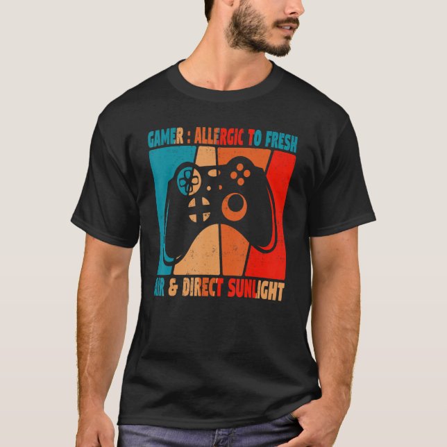 Fun video games gamer gaming joke quote not gaming T-Shirt (Front)