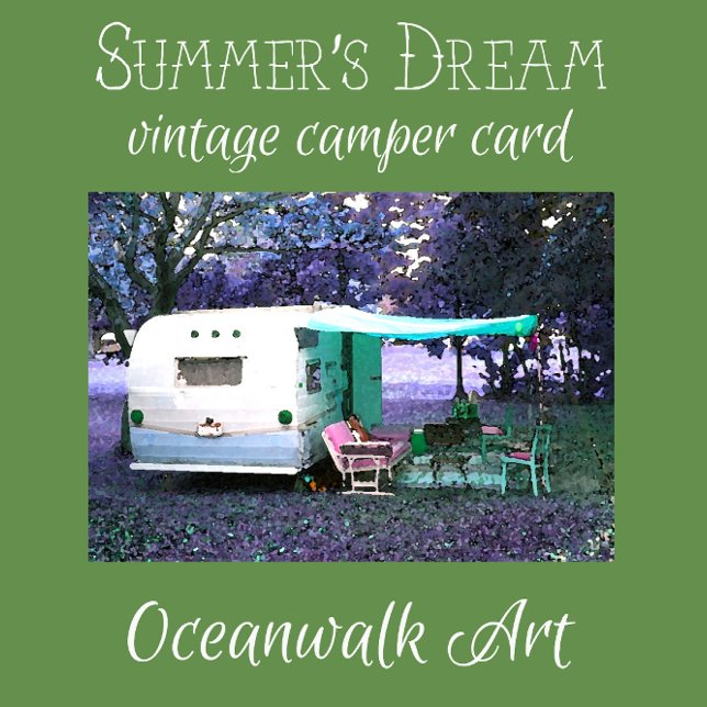 Fun Vintage Camper all occasion card (Creator Uploaded)