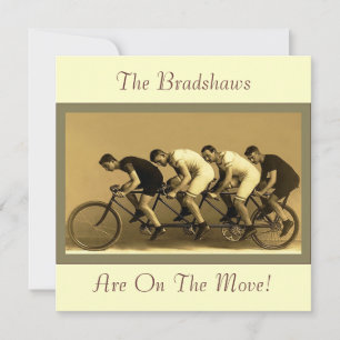 Fun Vintage Change of Address Invitation