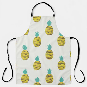Fun Vintage Pineapple Seamless Illustration. Apron
