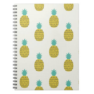 Fun Vintage Pineapple Seamless Illustration. Notebook