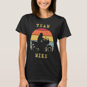 Fun Vintage Retro Sunset Mike Motorcycle Biker Rid T-Shirt