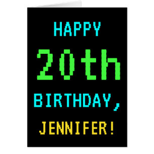 Fun Vintage/Retro Video Game Look 20th Birthday