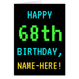 Fun Vintage/Retro Video Game Look 68th Birthday