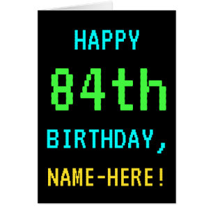Fun Vintage/Retro Video Game Look 84th Birthday