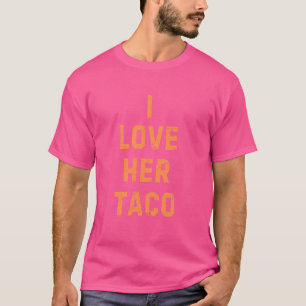 Fun Vintage Sausage Taco Matching Couples Costumes T-Shirt