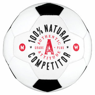 Fun Vintage Type Stylish Design Soccer Ball