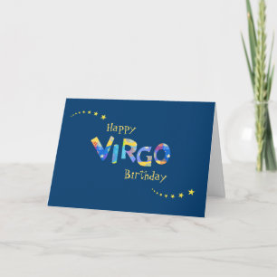Fun VIRGO Zodiac Sign Birthday Greeting Card