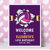 Fun Volleyball Girl Birthday