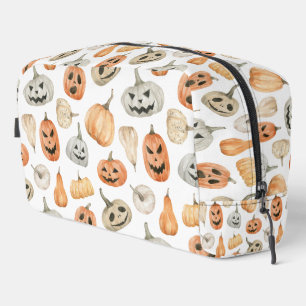 Fun Watercolor Pumpkin Pattern Dopp Kit