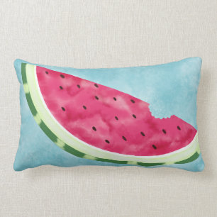 Fun watercolor Watermelon slice lumbar Lumbar Cushion