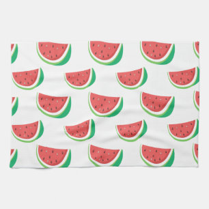 Fun Watermelon Pattern Tea Towel
