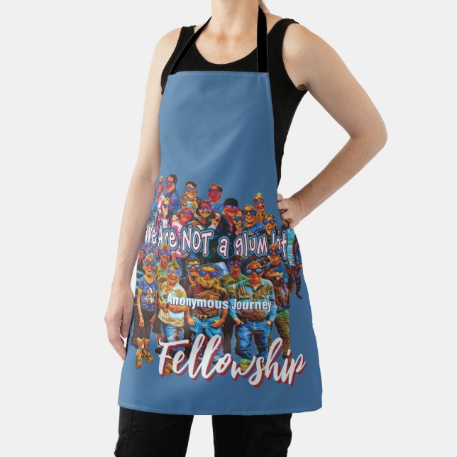 fun we are not a glum lot slogan  apron 26c (Insitu)