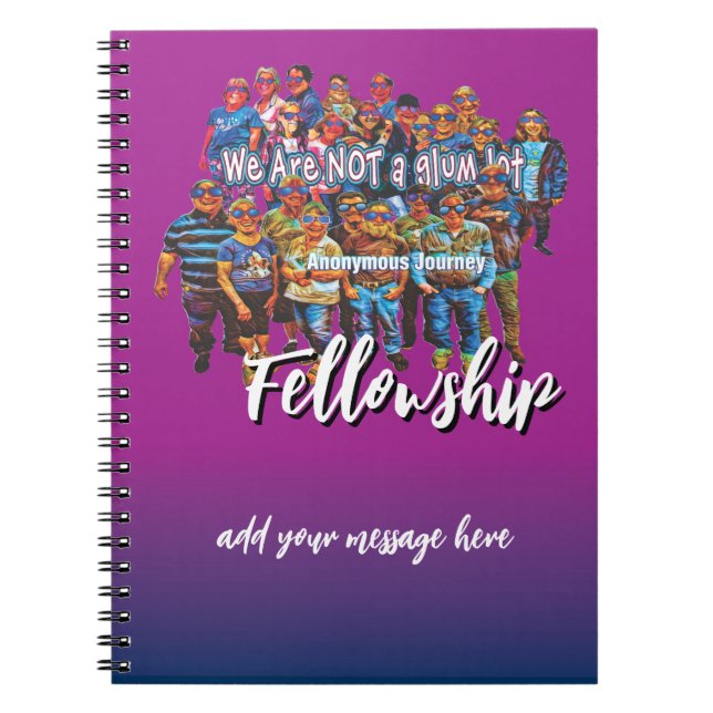 fun we are not a glum lot slogan journal 26c (Front)