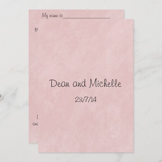 Fun Wedding Advice Comment Cards (Front/Back)