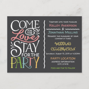 Fun wedding invitation design