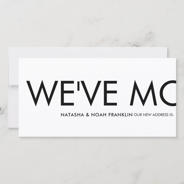 Fun We've Moved New Address Announcement (Front)