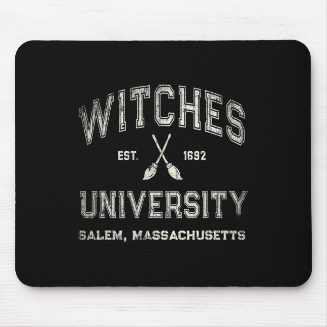 Fun Wiccan WITCHES UNIVERSITY Salem Massachusetts  Mouse Pad (Front)