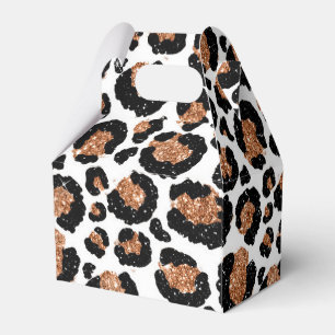 Fun Wild Cheetah Pattern Jungle Birthday Party Favour Box