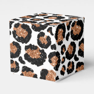 Fun Wild Cheetah Pattern Jungle Birthday Party Favour Box