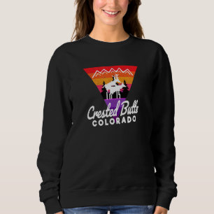 Fun Wildlife Nightlife Crested Butte Co Moose Moun Sweatshirt