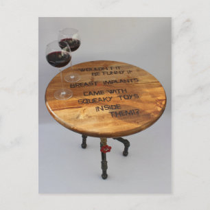 Fun Wine And Implants Postcard! Postcard