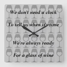 fun wine clock