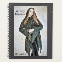 Fun Witchy Quote Pretty Grey Journal 