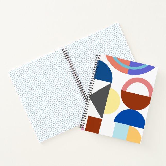 Fun With Geometry Colourful Shapes  Notebook (Inside)