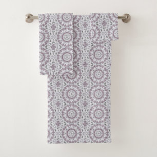 Fun with lavender bath towel set