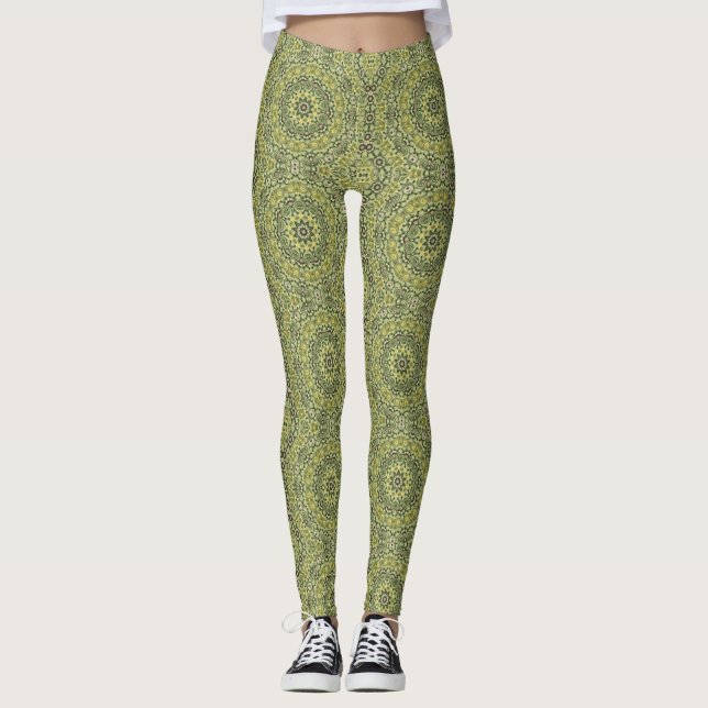 Fun with Lime green Leggings (Front)