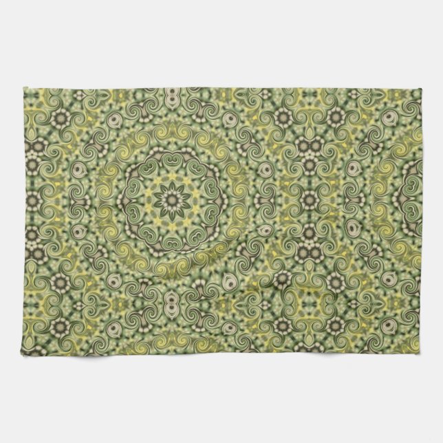 Fun with lime green tea towel (Horizontal)