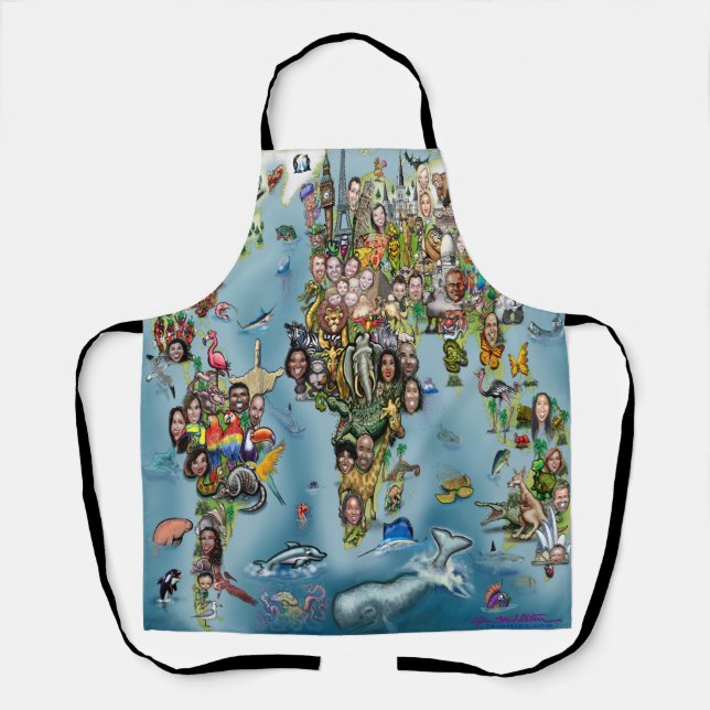 Fun World Map Apron (Front)