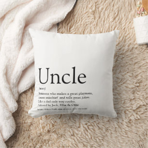 Fun World's Best Ever Uncle Funcle Definition Cushion