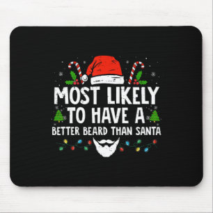Fun Xmas Most Likely To Have A Better Beard Than S Mouse Pad