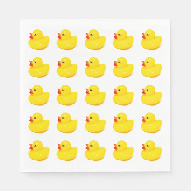 Fun yellow duck design napkin (Front)