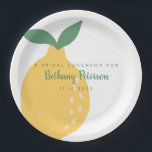 Fun Yellow Lemon Bridal Shower Luncheon Paper Plate<br><div class="desc">Keep your guests smiling with this adorable fun lemons paper plates! These are perfect to have with lemon desserts!</div>