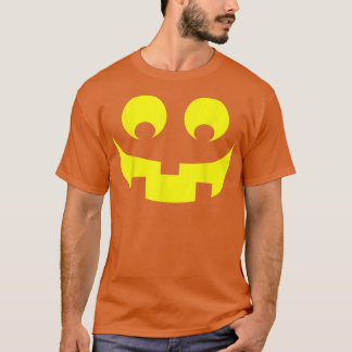 Fun YellowBlack Jack O' Lantern Pumpkin Halloween  T-Shirt